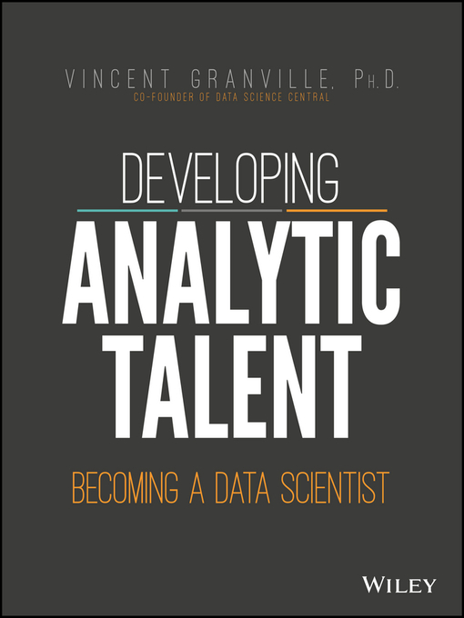Cover image for Developing Analytic Talent